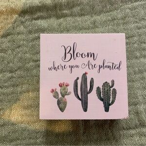 Cactus Inspirational Wall Decor